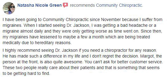 Chiropractic Garner NC testimonial 4
